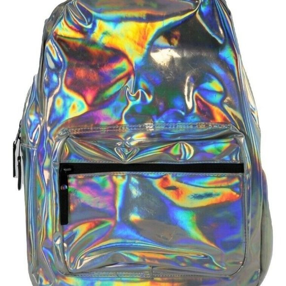 NEW Bioworld Color Shifting BTTF Iridescent Back Pack 18' x 12" - Picture 1 of 6